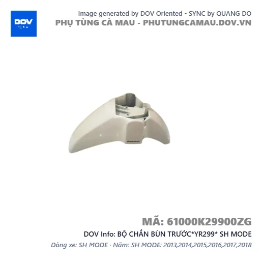 BỘ CHẮN BÙN TRƯỚC*YR299* SH MODE — 61000K29900ZG
