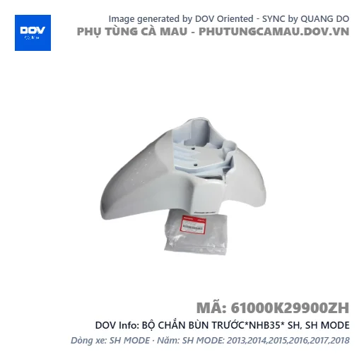 BỘ CHẮN BÙN TRƯỚC*NHB35* SH, SH MODE — 61000K29900ZH