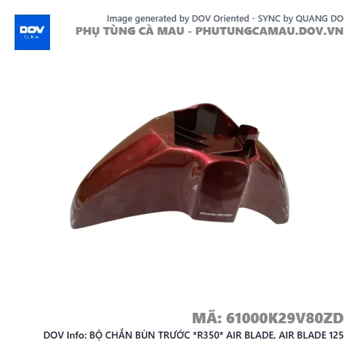 BỘ CHẮN BÙN TRƯỚC *R350* AIR BLADE, AIR BLADE 125 — 61000K29V80ZD