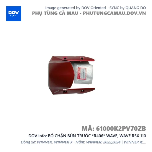 BỘ CHẶN BÙN TRƯỚC *R406* WAVE, WAVE RSX 110 — 61000K2PV70ZB