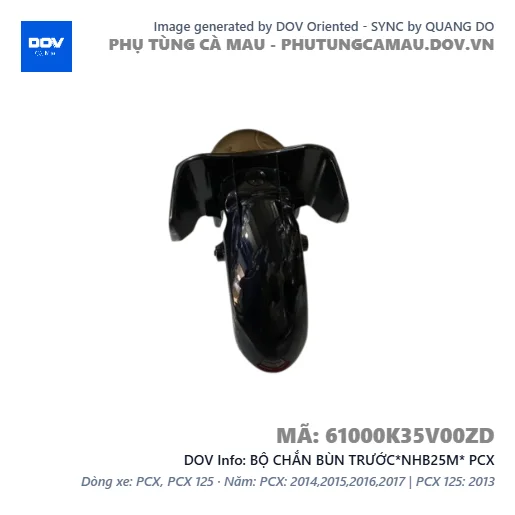 BỘ CHẮN BÙN TRƯỚC*NHB25M* PCX — 61000K35V00ZD