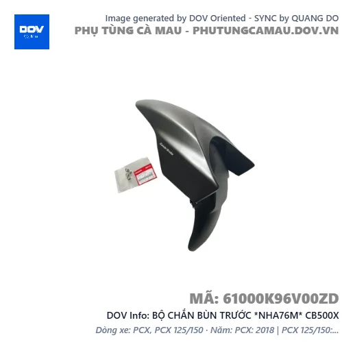 BỘ CHẮN BÙN TRƯỚC *NHA76M* CB500X — 61000K96V00ZD