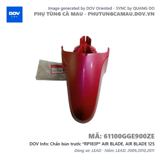 Chắn bùn trước *RP183P* AIR BLADE, AIR BLADE 125 — 61100GGE900ZE