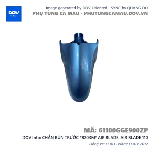 CHẮN BÙN TRƯỚC *B203M* AIR BLADE, AIR BLADE 110 — 61100GGE900ZP