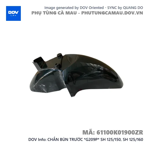 CHẮN BÙN TRƯỚC *G209P* SH 125/150, SH 125/160 — 61100K01900ZR
