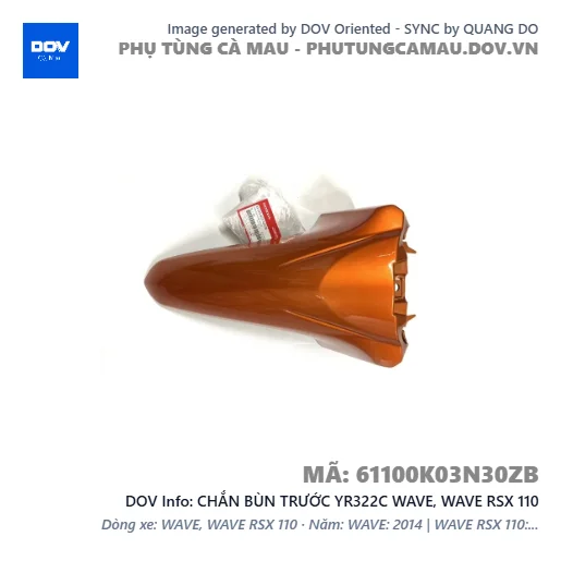 CHẮN BÙN TRƯỚC YR322C WAVE, WAVE RSX 110 — 61100K03N30ZB