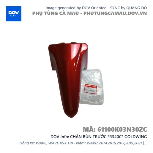 CHẮN BÙN TRƯỚC *R340C* GOLDWING — 61100K03N30ZC