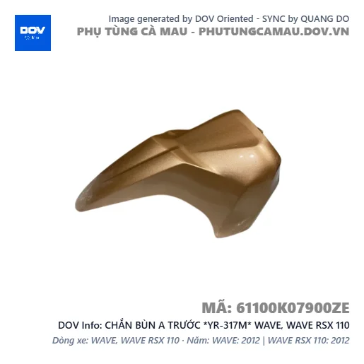 CHẮN BÙN A TRƯỚC *YR-317M* WAVE, WAVE RSX 110 — 61100K07900ZE