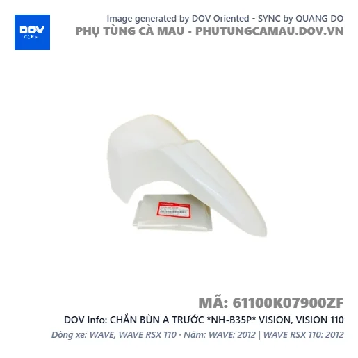 CHẮN BÙN A TRƯỚC *NH-B35P* VISION, VISION 110 — 61100K07900ZF