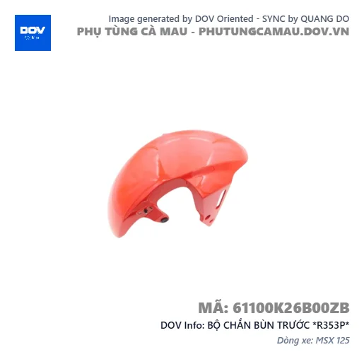 BỘ CHẮN BÙN TRƯỚC *R353P*  — 61100K26B00ZB