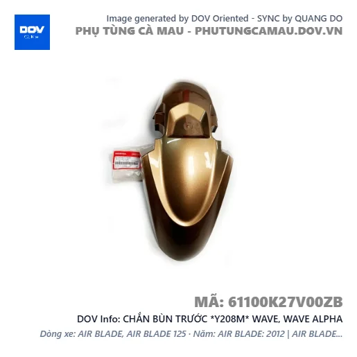 CHẮN BÙN TRƯỚC *Y208M* WAVE, WAVE ALPHA — 61100K27V00ZB