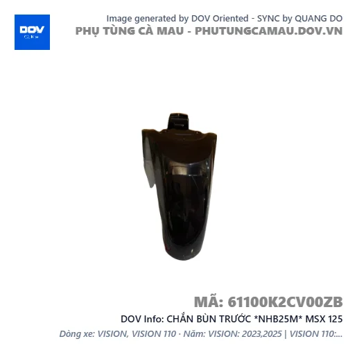 CHẮN BÙN TRƯỚC *NHB25M* MSX 125 — 61100K2CV00ZB