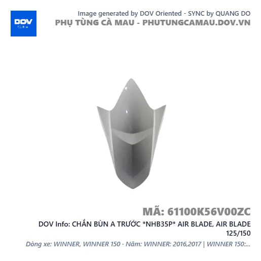 CHẮN BÙN A TRƯỚC *NHB35P* AIR BLADE, AIR BLADE 125/150 — 61100K56V00ZC