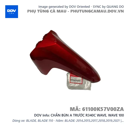 CHẮN BÙN A TRƯỚC R340C WAVE, WAVE 100 — 61100K57V00ZA