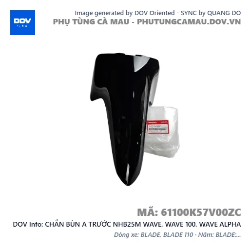 CHẮN BÙN A TRƯỚC NHB25M WAVE, WAVE 100, WAVE ALPHA — 61100K57V00ZC
