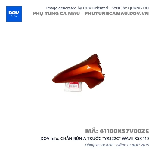 CHẮN BÙN A TRƯỚC *YR322C* WAVE RSX 110 — 61100K57V00ZE