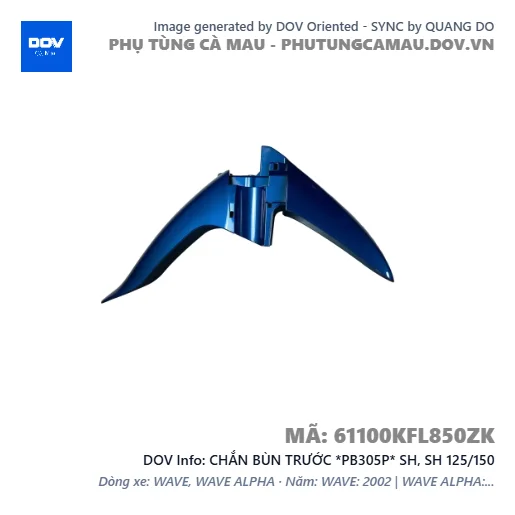 CHẮN BÙN TRƯỚC *PB305P* SH, SH 125/150 — 61100KFL850ZK