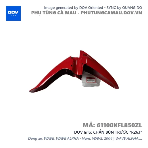 CHẮN BÙN TRƯỚC *R263*  — 61100KFL850ZL