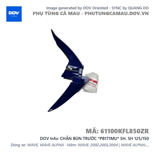 CHẮN BÙN TRƯỚC *PB171MU* SH, SH 125/150 — 61100KFL850ZR