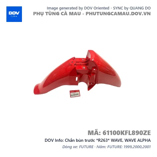Chắn bùn trước *R263* WAVE, WAVE ALPHA — 61100KFL890ZE