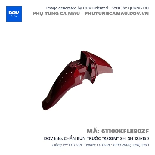 CHẮN BÙN TRƯỚC *R203M* SH, SH 125/150 — 61100KFL890ZF