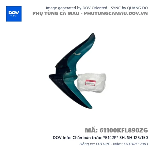 Chắn bùn trước *B142P* SH, SH 125/150 — 61100KFL890ZG
