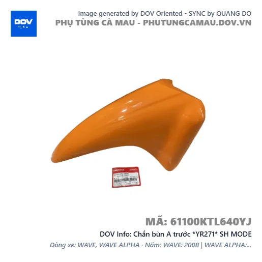 Chắn bùn A trước *YR271* SH MODE — 61100KTL640YJ
