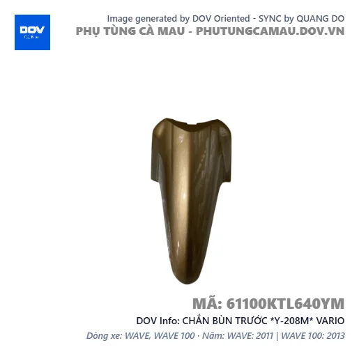 CHẮN BÙN TRƯỚC *Y-208M* VARIO — 61100KTL640YM