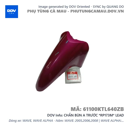 CHẮN BÙN A TRƯỚC *RP173M* LEAD — 61100KTL640ZB