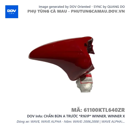 CHẮN BÙN A TRƯỚC *R161P* WINNER, WINNER X — 61100KTL640ZR