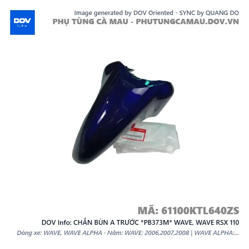 CHẮN BÙN A TRƯỚC *PB373M* WAVE, WAVE RSX 110 — 61100KTL640ZS