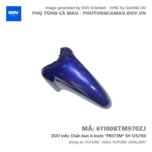 Chắn bùn A trước *PB373M* SH 125/150 — 61100KTM970ZJ