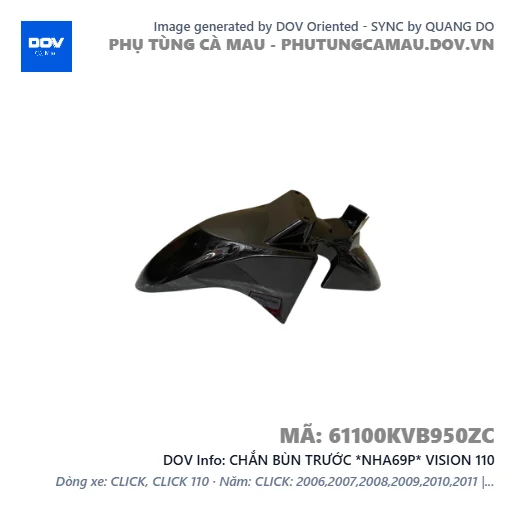 CHẮN BÙN TRƯỚC *NHA69P* VISION 110 — 61100KVB950ZC
