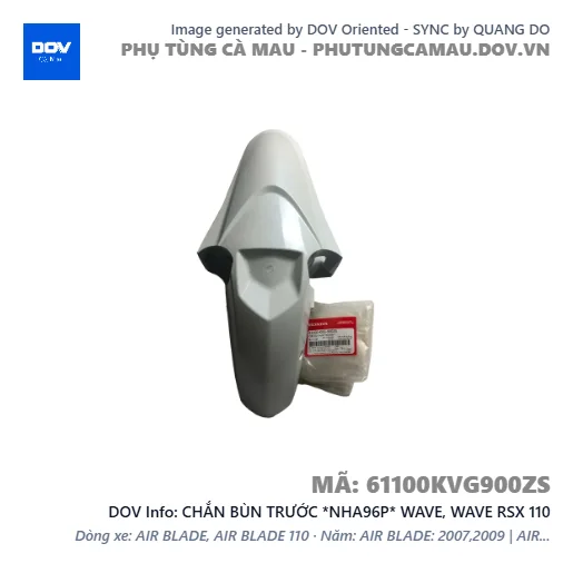 CHẮN BÙN TRƯỚC *NHA96P* WAVE, WAVE RSX 110 — 61100KVG900ZS