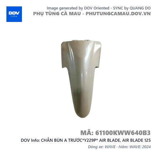 CHẮN BÙN A TRƯỚC*Y229P* AIR BLADE, AIR BLADE 125 — 61100KWW640B3
