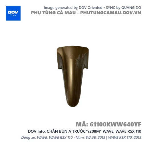 CHẮN BÙN A TRƯỚC*Y208M* WAVE, WAVE RSX 110 — 61100KWW640YF