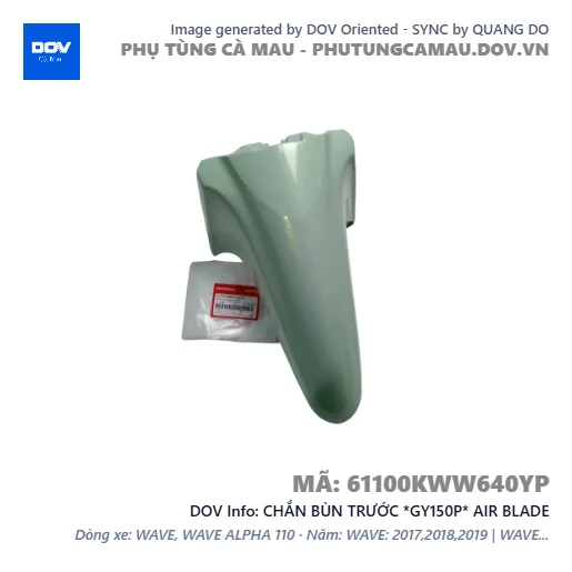 CHẮN BÙN TRƯỚC *GY150P* AIR BLADE — 61100KWW640YP