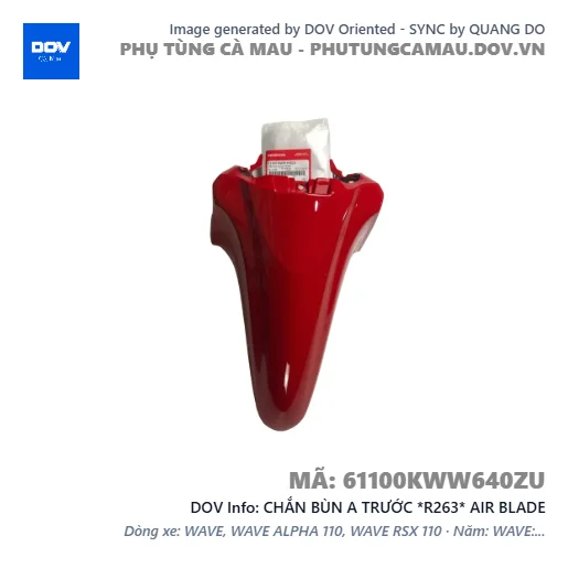 CHẮN BÙN A TRƯỚC *R263* AIR BLADE — 61100KWW640ZU
