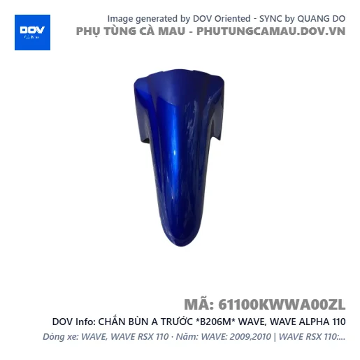 CHẮN BÙN A TRƯỚC *B206M* WAVE, WAVE ALPHA 110 — 61100KWWA00ZL