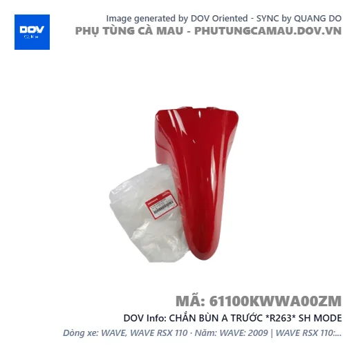 CHẮN BÙN A TRƯỚC *R263* SH MODE — 61100KWWA00ZM