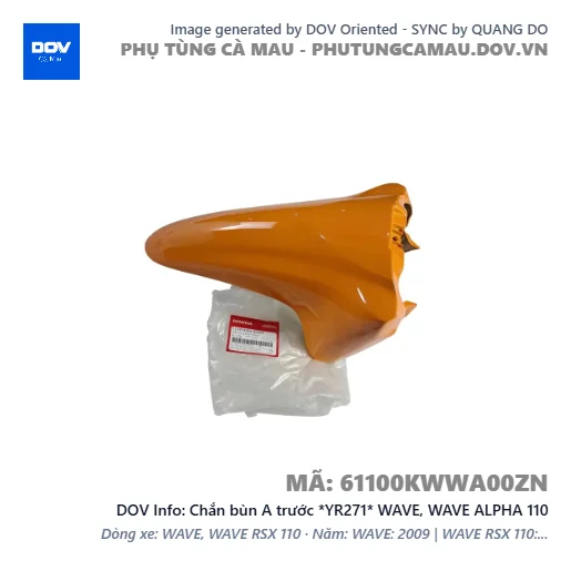 Chắn bùn A trước *YR271* WAVE, WAVE ALPHA 110 — 61100KWWA00ZN
