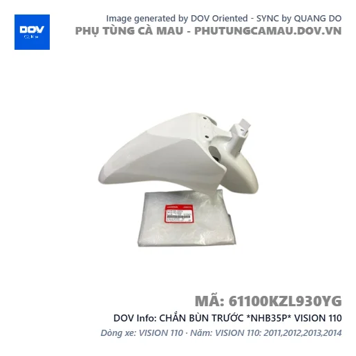 CHẮN BÙN TRƯỚC *NHB35P* VISION 110 — 61100KZL930YG