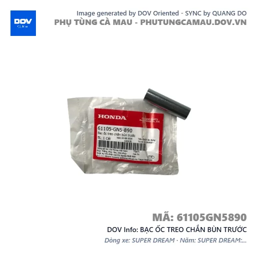 BẠC ỐC TREO CHẮN BÙN TRƯỚC — 61105GN5890