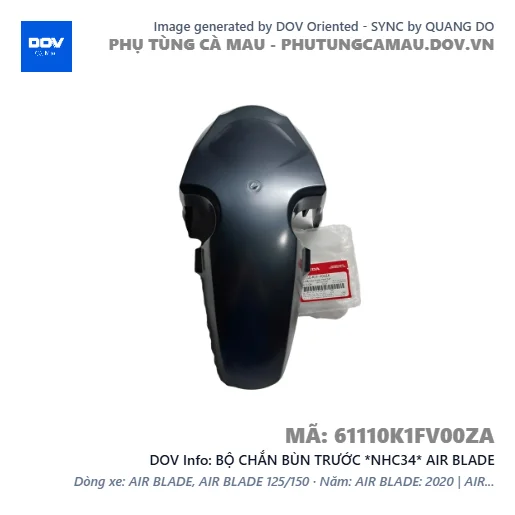 BỘ CHẮN BÙN TRƯỚC *NHC34* AIR BLADE — 61110K1FV00ZA