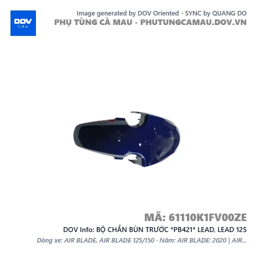 BỘ CHẮN BÙN TRƯỚC *PB421* LEAD, LEAD 125 — 61110K1FV00ZE