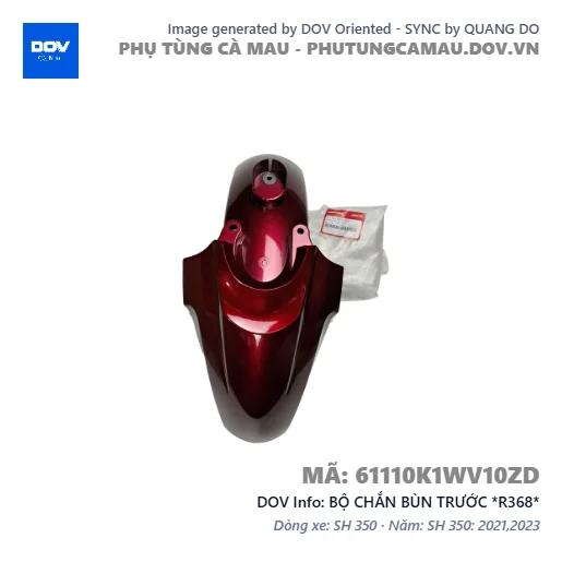BỘ CHẮN BÙN TRƯỚC *R368*  — 61110K1WV10ZD