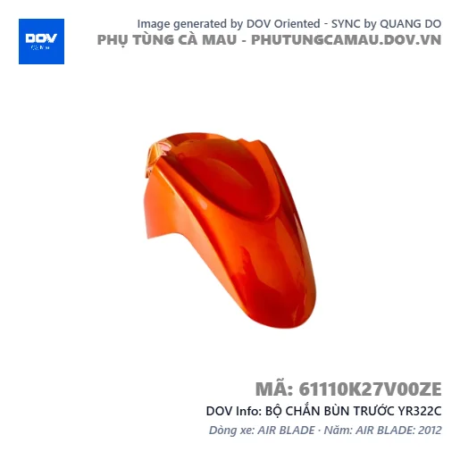 BỘ CHẮN BÙN TRƯỚC YR322C  — 61110K27V00ZE