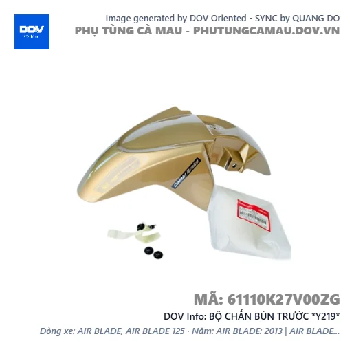 BỘ CHẮN BÙN TRƯỚC *Y219*  — 61110K27V00ZG