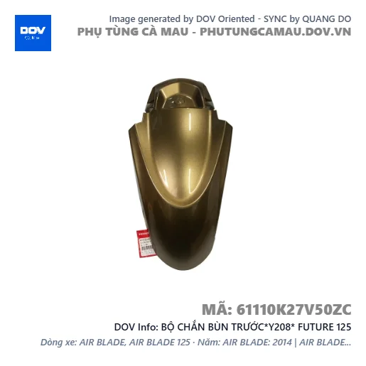 BỘ CHẮN BÙN TRƯỚC*Y208* FUTURE 125 — 61110K27V50ZC