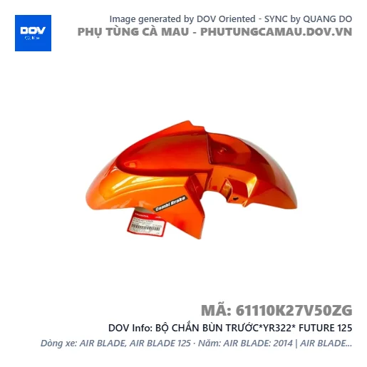 BỘ CHẮN BÙN TRƯỚC*YR322* FUTURE 125 — 61110K27V50ZG
